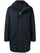 Ps By Paul Smith Checked Padded Coat - Blue