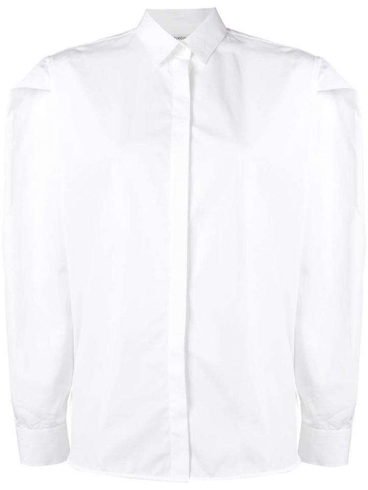 Toteme Folded Sleeve Shirt - White