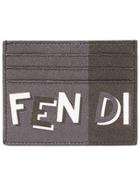 Fendi Printed Card Holder - Grey