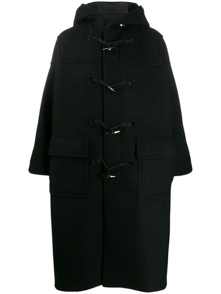 Fumito Ganryu Wool Duffle Coat - Black