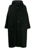 Fumito Ganryu Wool Duffle Coat - Black
