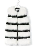 Little Marc Jacobs Faux Fur Sleeveless Coat, Girl's, Size: 10 Yrs, Black