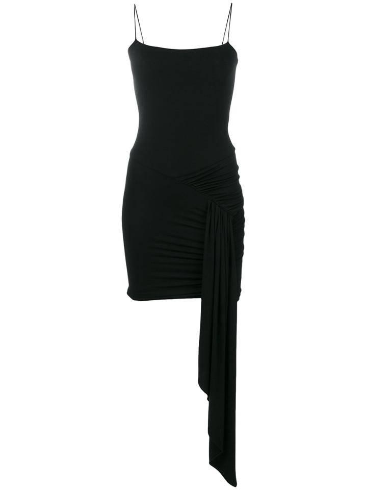 Alexandre Vauthier Draped Fitted Mini Dress - Black