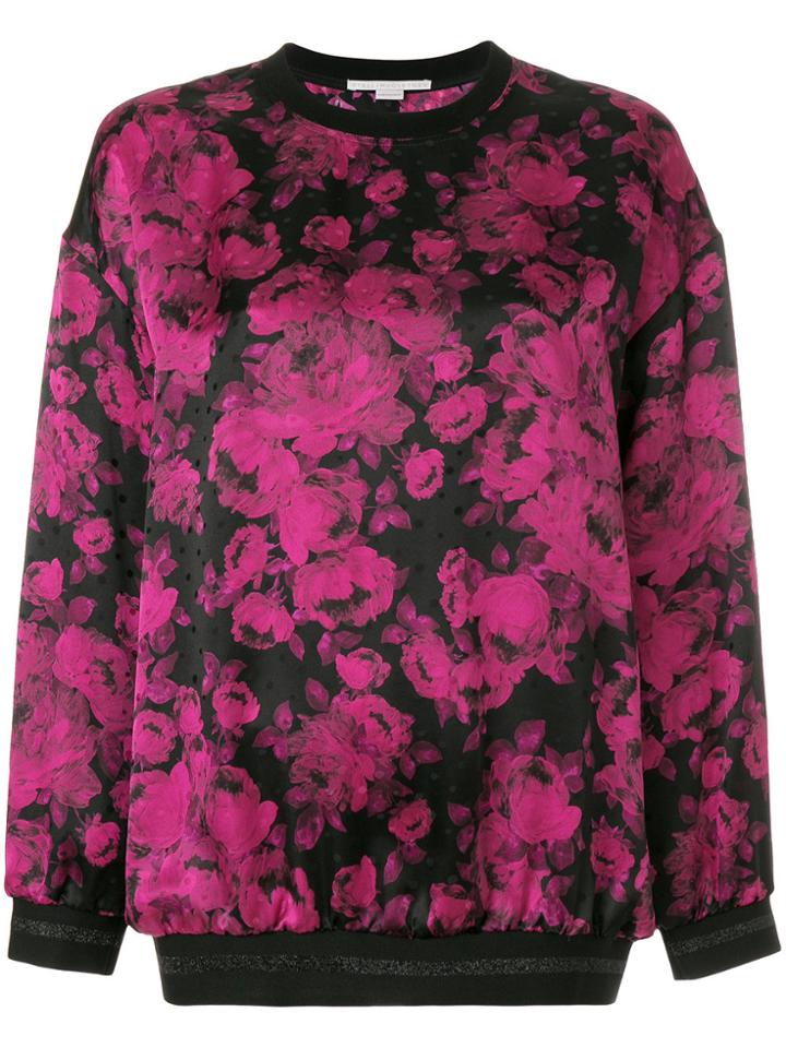 Stella Mccartney Floral Print Sweatshirt - Pink & Purple
