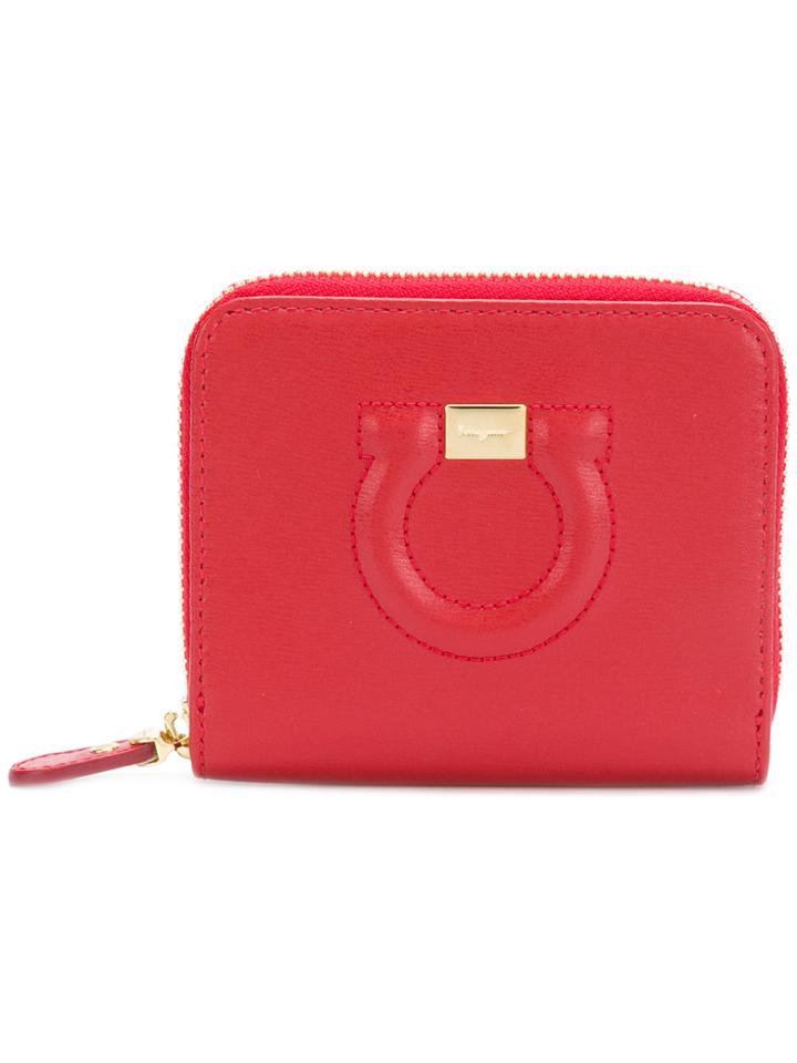 Salvatore Ferragamo Textured Gancio Wallet