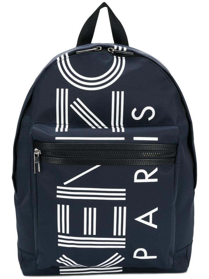 Kenzo Logo Backpack - Blue