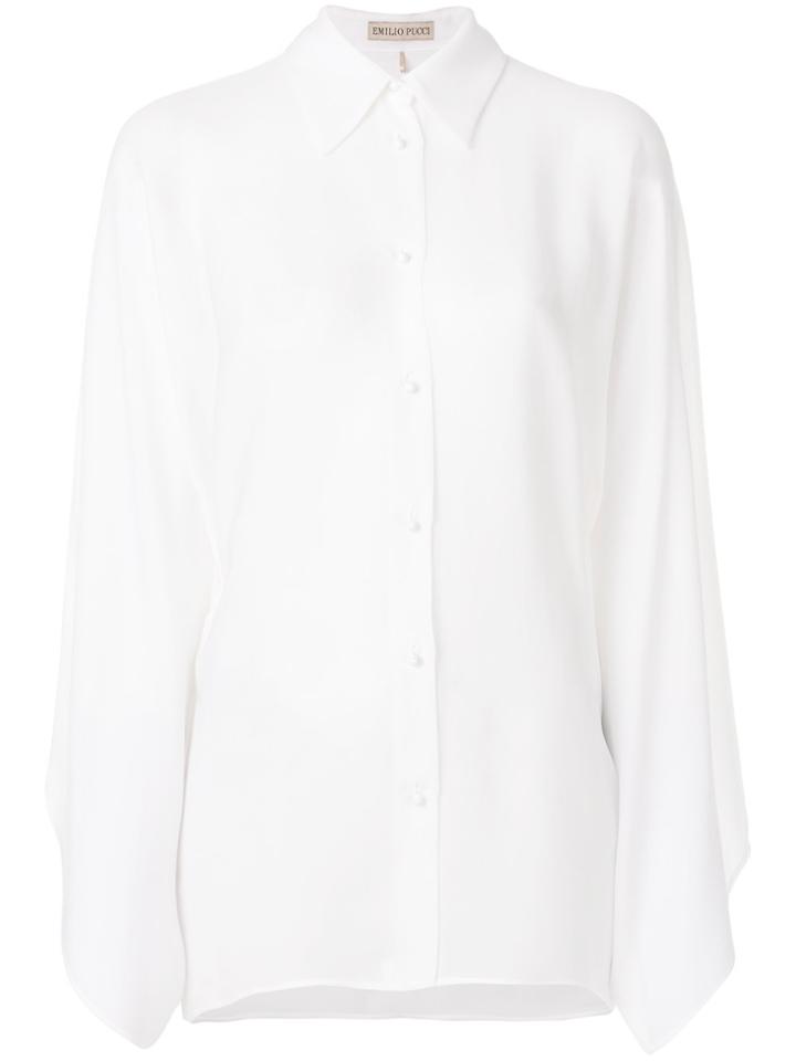 Emilio Pucci Bell-sleeve Shirt - White