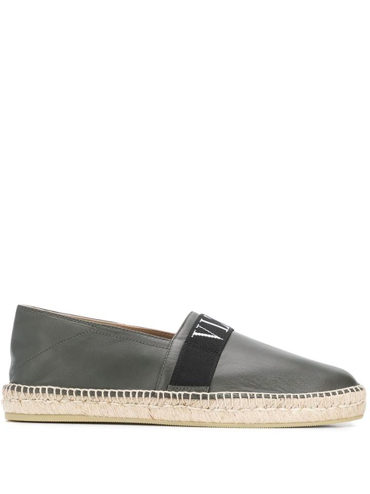 Valentino Valentino Garavani Vltn Strap Espadrilles - Grey