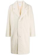 Stand Boxy Fit Coat - White