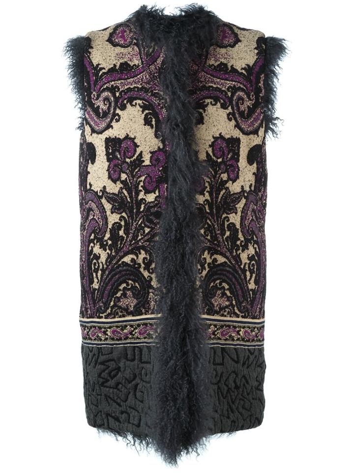 Etro Fur Gillet, Women's, Size: 46, Acrylic/polyamide/polyester/lamb Fur
