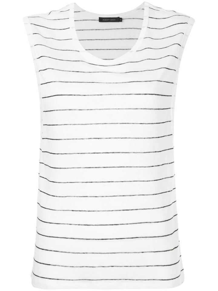Nobody Denim Muscle Shell Tank Top - White