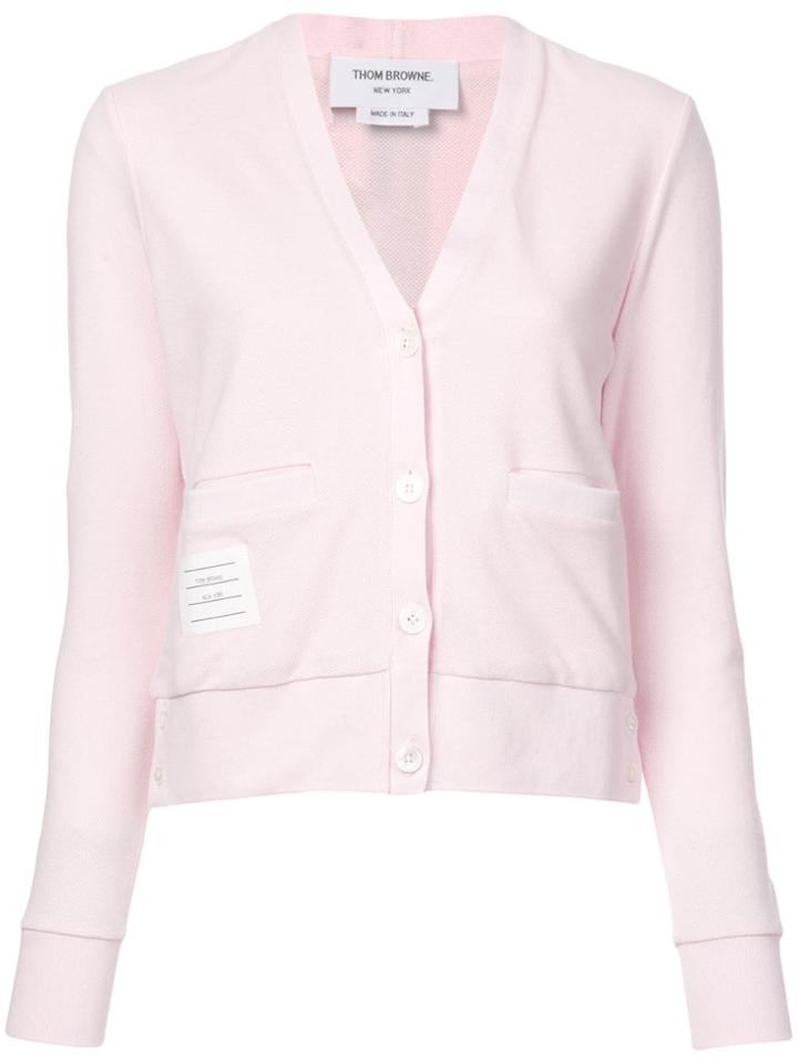 Thom Browne Buttoned Cardigan - Pink