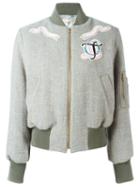 Olympia Le-tan Embellished Bomber Jacket