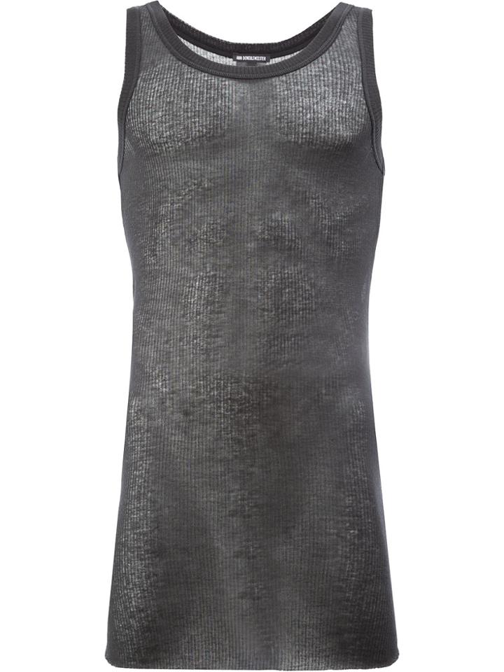 Ann Demeulemeester Sheer Tank Top - Black