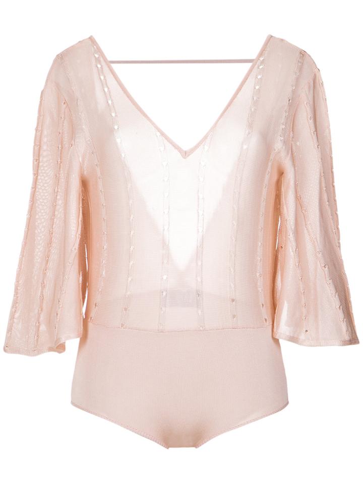 Andrea Bogosian Knitted Bodysuit - Nude & Neutrals
