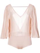 Andrea Bogosian Knitted Bodysuit - Nude & Neutrals