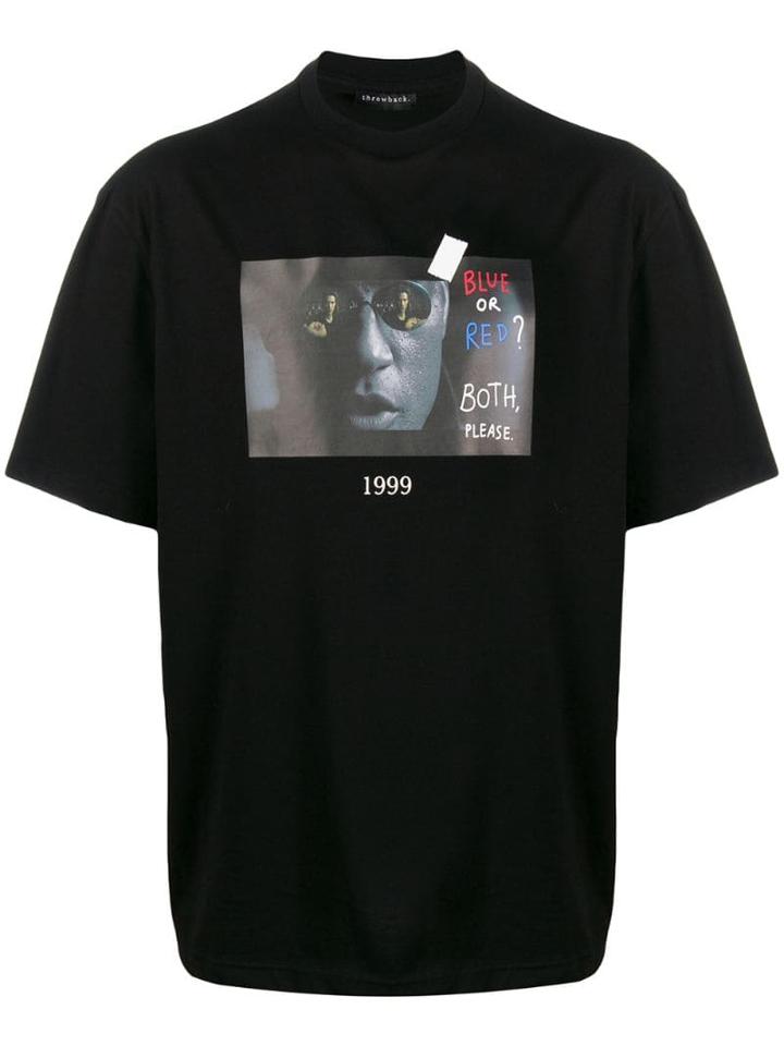Throwback. The Matrix Print T-shirt - Black