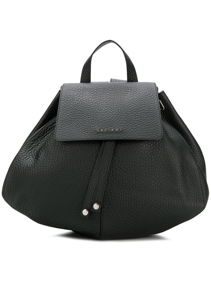 Orciani Round Backpack - Black