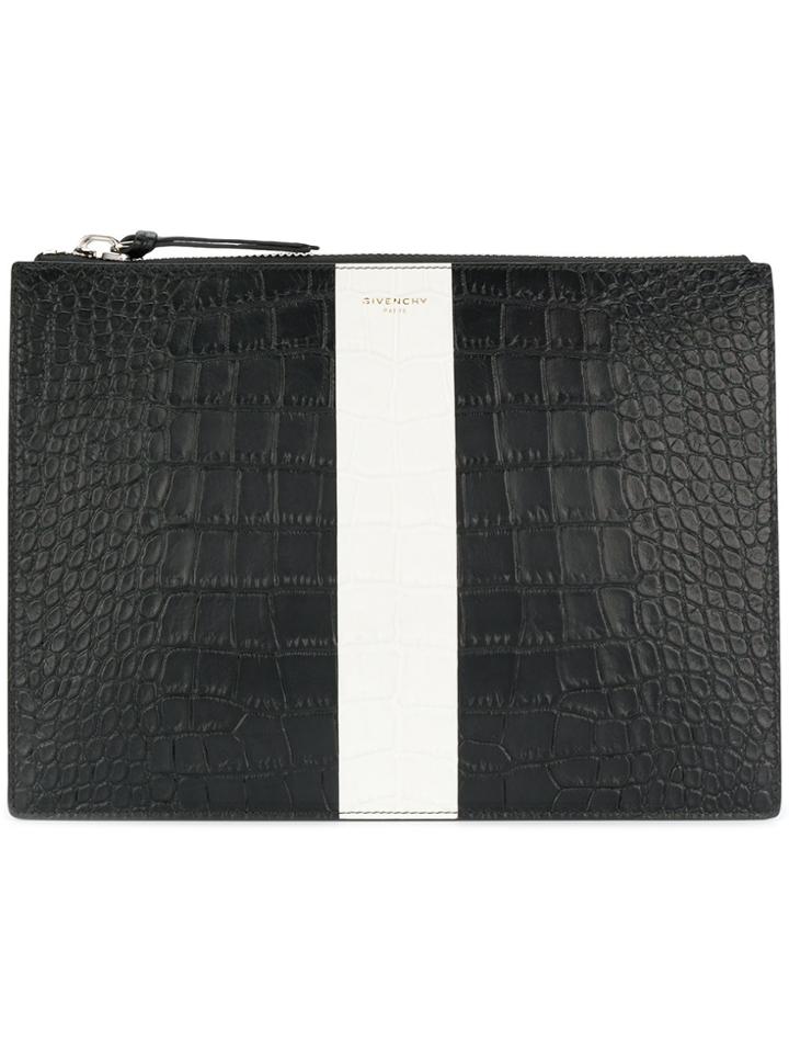 Givenchy Colour-block Zip Pouch - Black