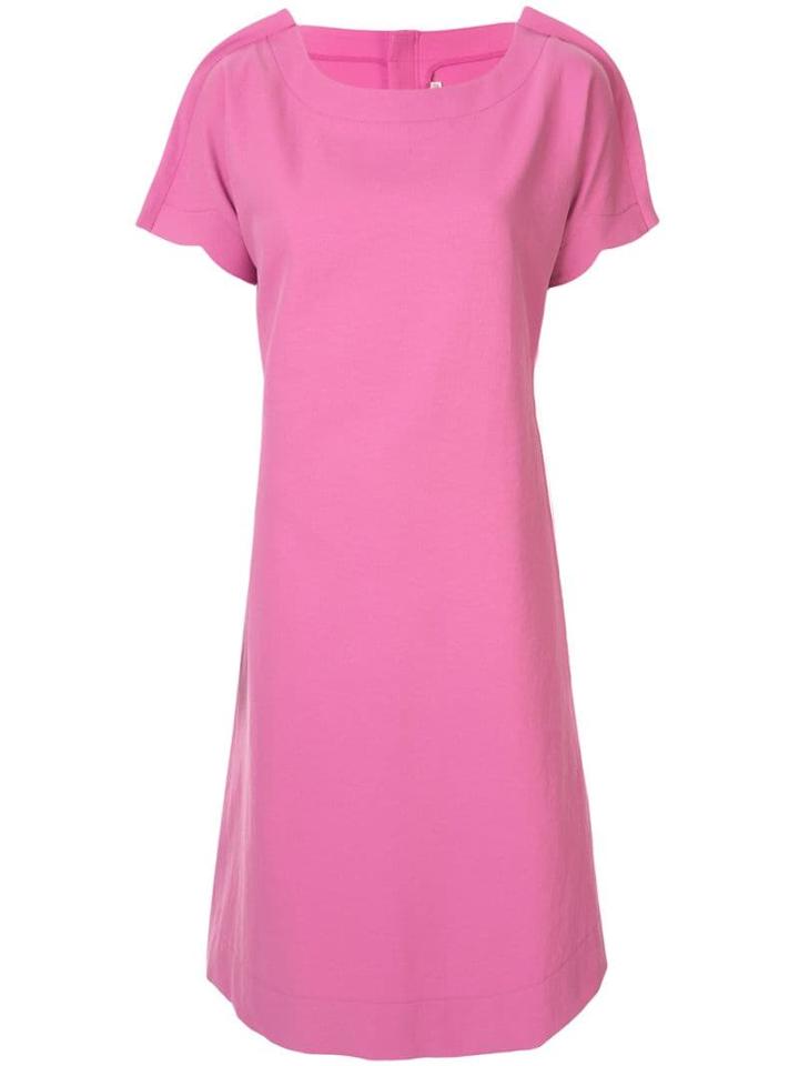 Comme Des Garçons Pre-owned 2-d Midi Dress - Pink