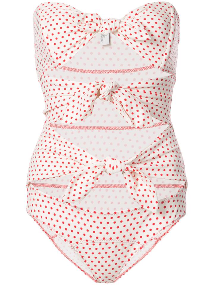 Lisa Marie Fernandez Cut-out Detail Swimsuit - White