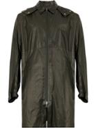 Herno Midi Zip Raincoat - Brown