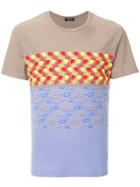 Comme Des Garçons Vintage Geometric Embroidery T-shirt - Multicolour