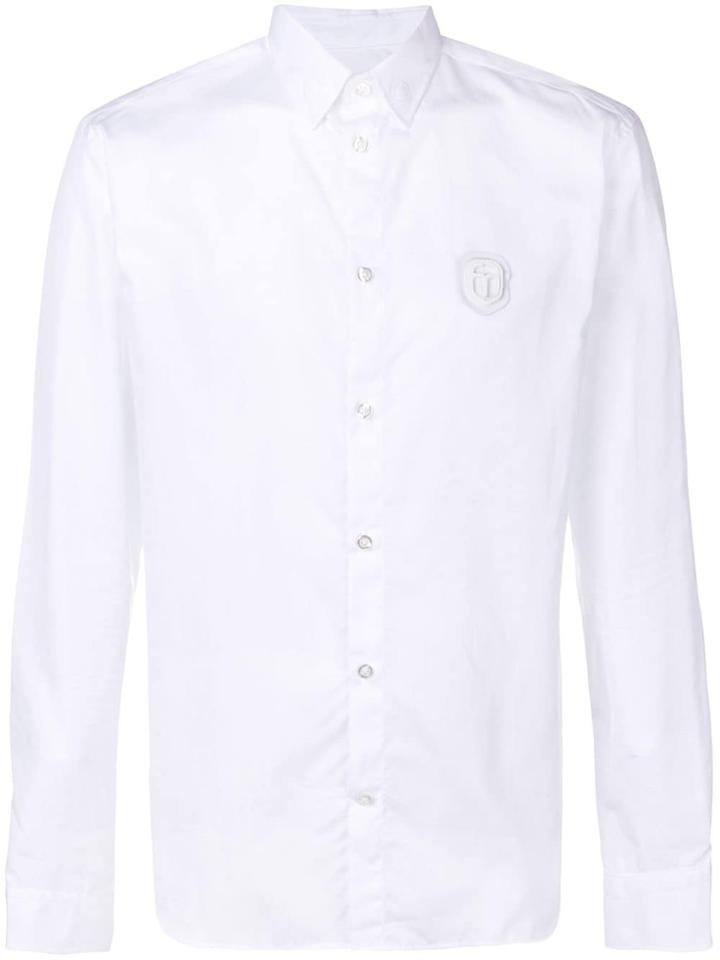 Frankie Morello Patch Embellished Shirt - White
