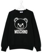 Moschino Kids Teddy Bear Print Sweatshirt - Black
