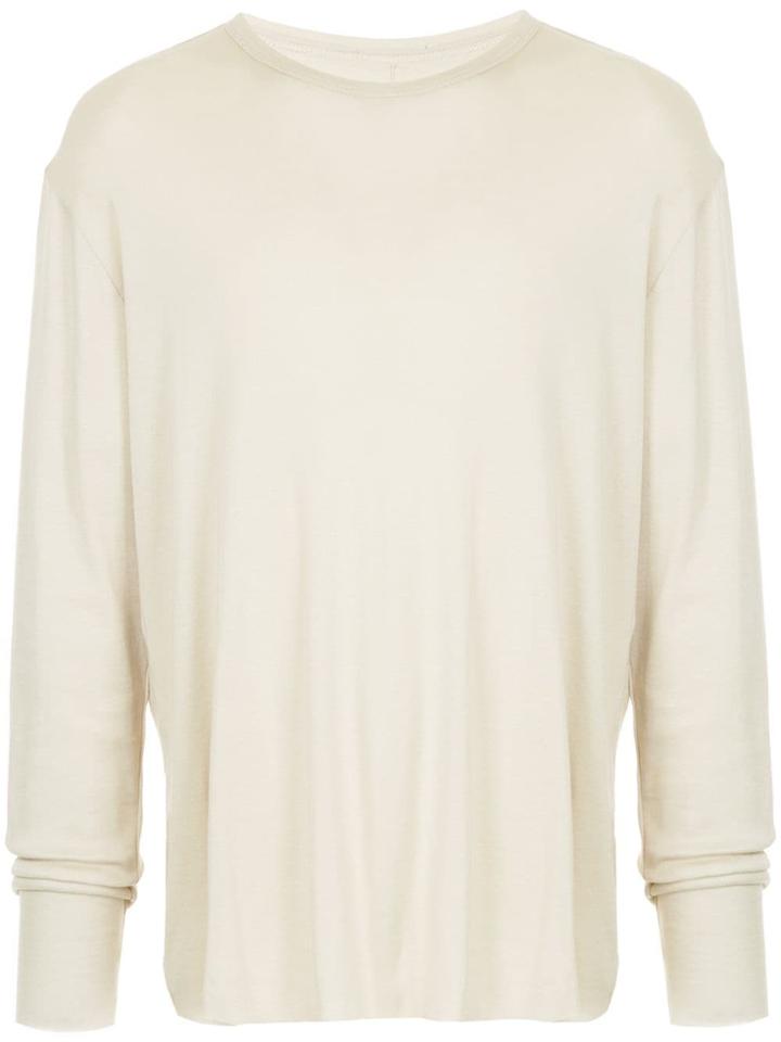 Bassike Longsleeved T-shirt - Nude & Neutrals
