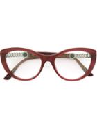 Bulgari Cat Eye Frame Glasses, Pink/purple, Acetate/metal (other)