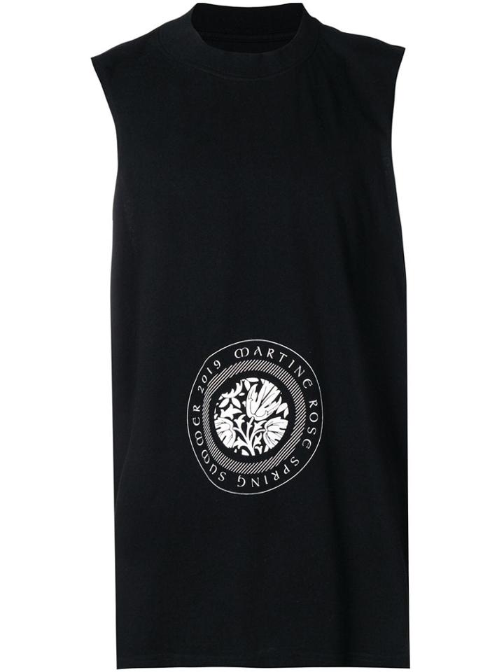 Martine Rose Wonky Punk Vest Top - Black