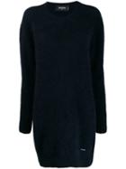 Dsquared2 Fuzzy Knit Jumper Dress - Blue