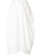 Jil Sander Wrap Skirt - White