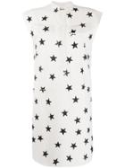 8pm Star Print Dress - White