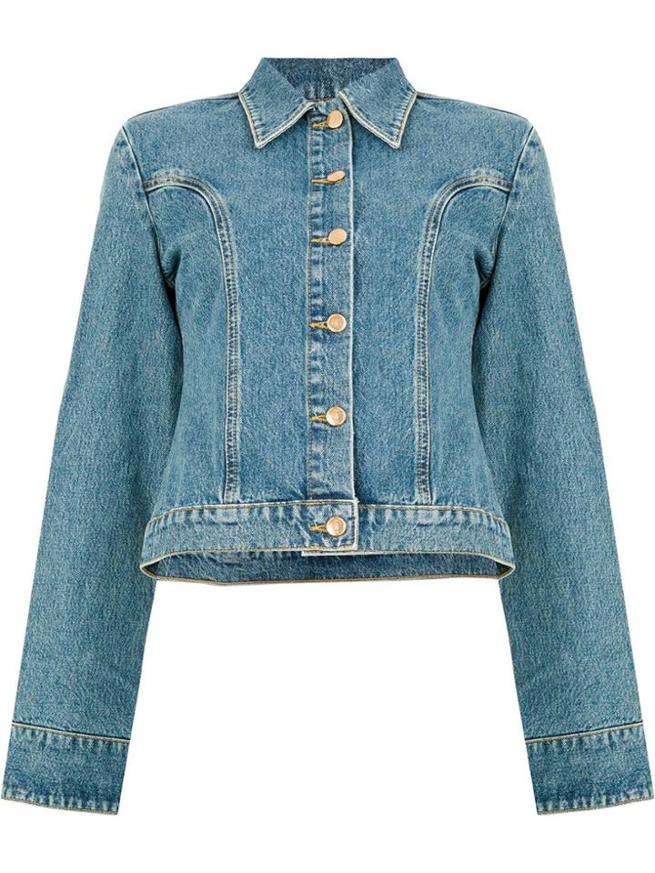 Aalto Buttoned Denim Jacket - Blue