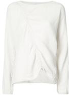 Raquel Allegra Long Sleeved Loose Fitted Sweater - Nude & Neutrals