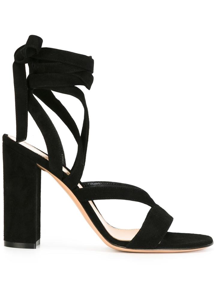 Gianvito Rossi Janis High Sandals - Black