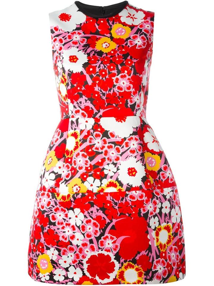 Victoria Victoria Beckham A-line Floral Dress