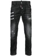 Dsquared2 Embroidered Skater Jeans - Black