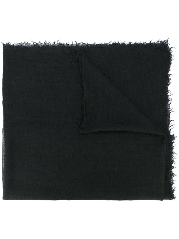 Rick Owens - Classic Woven Scarf - Women - Silk/cashmere - One Size, Black, Silk/cashmere