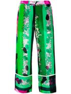 Emilio Pucci Abstract Print Cropped Trousers - Green
