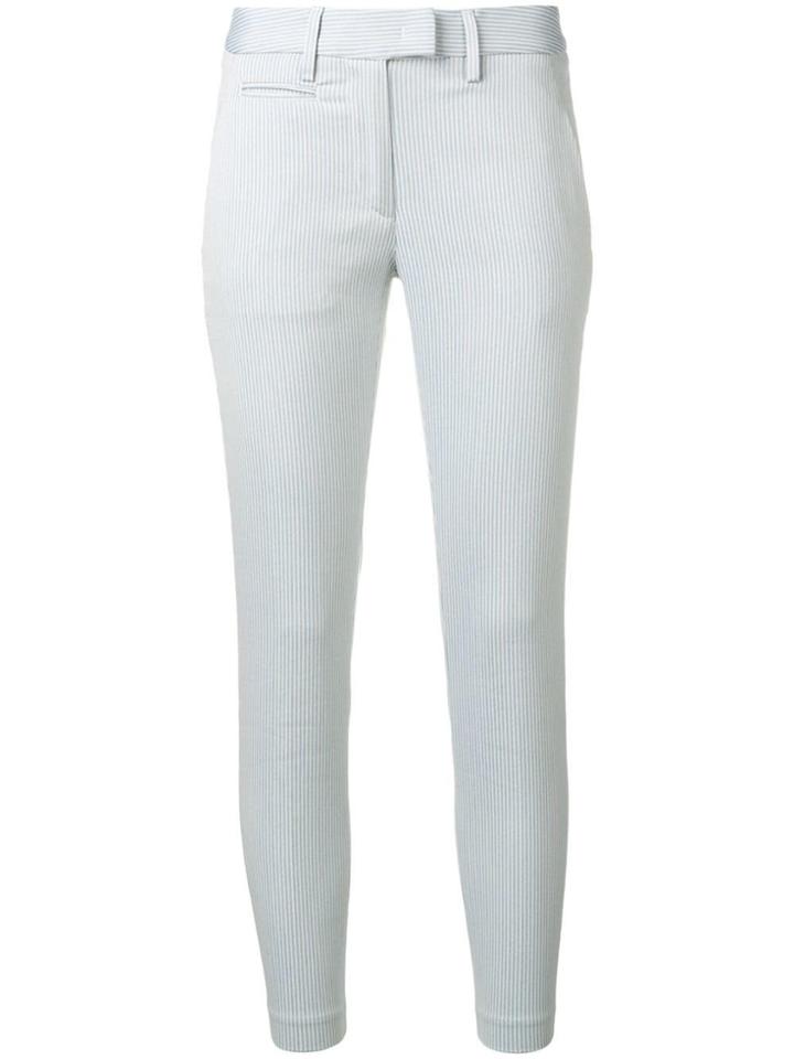 Dondup Striped Skinny-fit Trousers - White