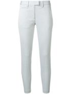 Dondup Striped Skinny-fit Trousers - White