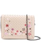 Bottega Veneta Embroidered Crossbody Bag - Nude & Neutrals