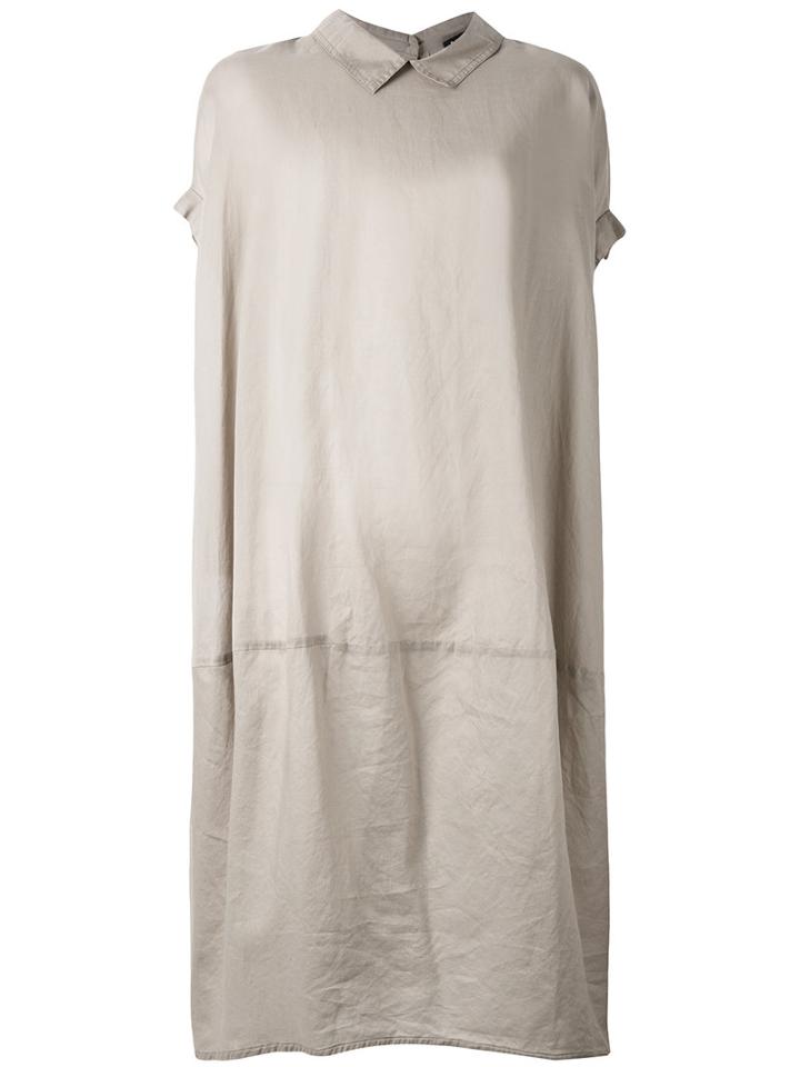 Rundholz - Oversized Shirt Dress - Women - Cotton - S, Women's, Nude/neutrals, Cotton