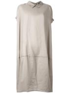 Rundholz - Oversized Shirt Dress - Women - Cotton - S, Women's, Nude/neutrals, Cotton