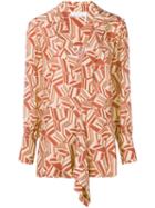 Chloé Geometric Print Blouse - Yellow