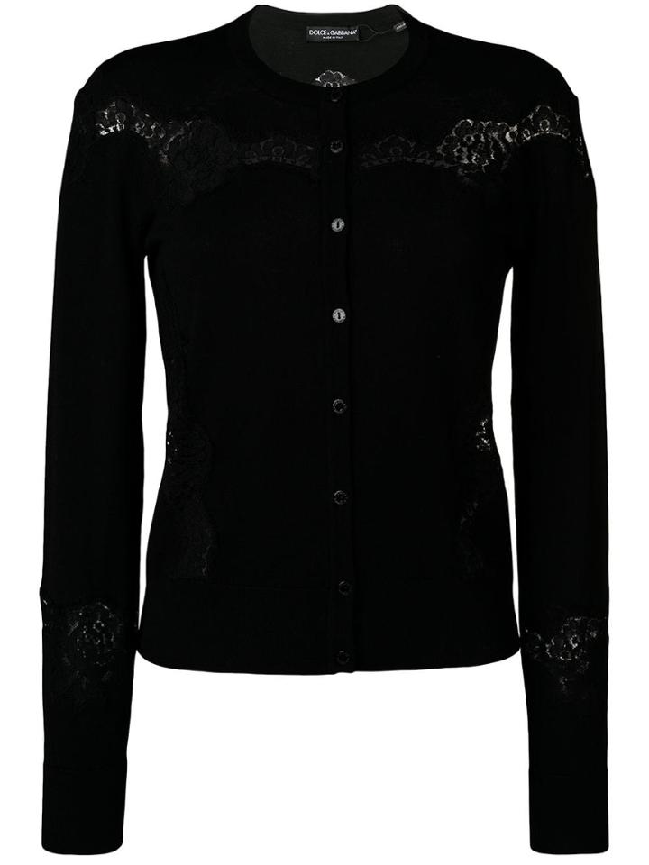 Dolce & Gabbana Cut-out Detail Cardigan - Black