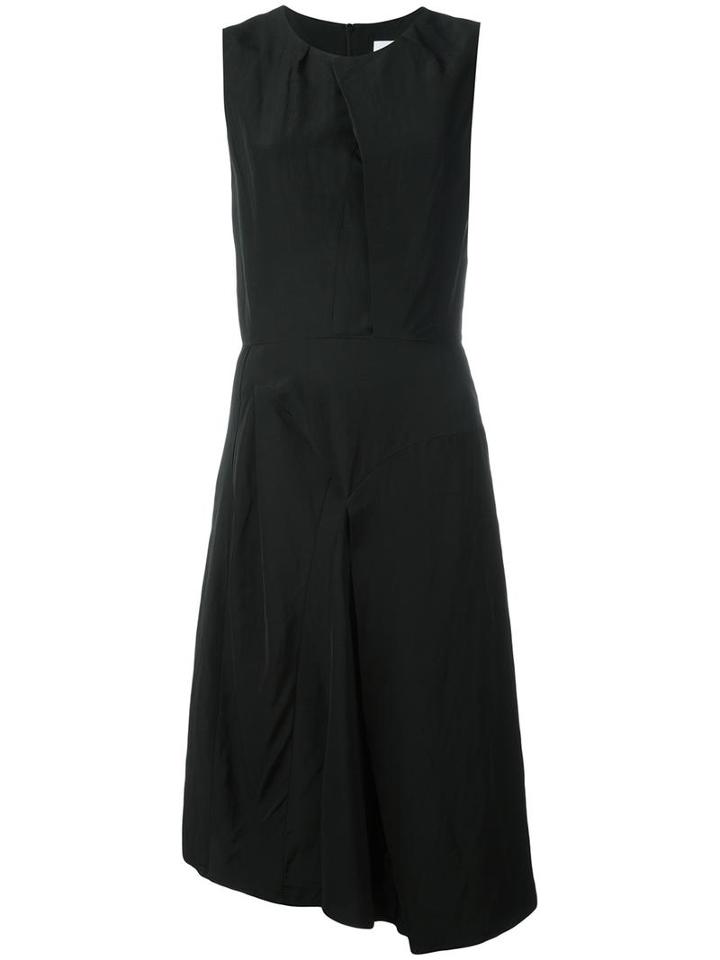 Christian Wijnants 'dena' Dress, Women's, Size: 38, Black, Cupro/viscose/linen/flax